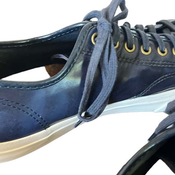 Converse “Jack Purcell” men’s black leather special drop in deep navy size 9.5 - Picture 4 of 8